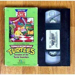 VTG 1990 TMNT Invasion of Turtle Snatchers Teenage Mutant Ninja Turtles VHS